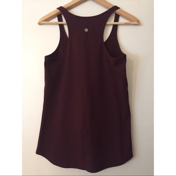 Lululemon Racerback Tank Top- Deep Maroon - Picture 2 of 4
